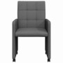 Sillas de Comedor con Ruedas 2 pcs Gris oscuro 58 x 65 x 94 cm en Sillas de comedor | Comprar online en Foru.es