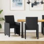 Sillas de Comedor con Ruedas 2 pcs Negro 58 x 65 x 94 cm tela en Sillas de comedor | Comprar online en Foru.es