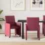 Sillas de Comedor con Ruedas con ruedas 2 pcs Rojo vino tinto en Sillas de comedor | Comprar online en Foru.es