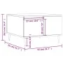 Mesa de centro madera contrachapada negro 55x55x36,5 cm de vidaXL, Mesas de centro - Ref: Foro24-830749, Precio: 56,91 €, Des...