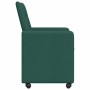 Sillas de Comedor con Ruedas 2 pcs Verde oscuro 58 x 65 x 94 cm en Sillas de comedor | Comprar online en Foru.es