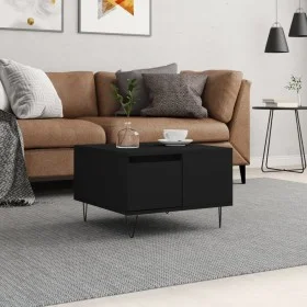 Mesa de centro madera contrachapada negro 55x55x36,5 cm de vidaXL, Mesas de centro - Ref: Foro24-830757, Precio: 55,77 €, Des...