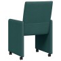 Sillas de Comedor con Ruedas 2 pcs Verde oscuro 58 x 65 x 94 cm en Sillas de comedor | Comprar online en Foru.es