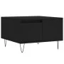 Mesa de centro madera contrachapada negro 55x55x36,5 cm de vidaXL, Mesas de centro - Ref: Foro24-830757, Precio: 55,77 €, Des...