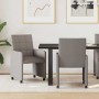 Sillas de Comedor con Ruedas 2 pcs Taupé 58 x 65 x 94 cm tela en Sillas de comedor | Comprar online en Foru.es