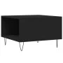 Mesa de centro madera contrachapada negro 55x55x36,5 cm de vidaXL, Mesas de centro - Ref: Foro24-830757, Precio: 55,77 €, Des...