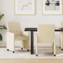 Sillas de Comedor con Ruedas 2 pcs Crema 58 x 65 x 94 cm tela en Sillas de comedor | Comprar online en Foru.es