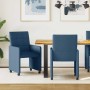 Sillas de Comedor con Ruedas 2 pcs Azul 58 x 65 x 94 cm tela en Sillas de comedor | Comprar online en Foru.es