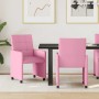 Sillas de Comedor con Ruedas 2 pcs Rosa 58 x 65 x 94 cm tela en Sillas de comedor | Comprar online en Foru.es