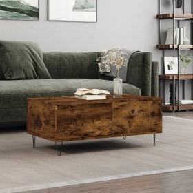 Mesa de centro madera contrachapada roble ahumado 90x50x36,5 cm de vidaXL, Mesas de centro - Ref: Foro24-830809, Precio: 50,1...