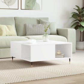 Mesa de centro madera contrachapada blanco 80x80x36,5 cm de vidaXL, Mesas de centro - Ref: Foro24-830772, Precio: 74,14 €, De...
