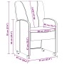 Sillas de Comedor con Ruedas 2 pcs Marrón 57 x 67 x 95 cm en Sillas de comedor | Comprar online en Foru.es