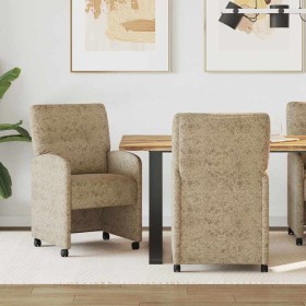 Sillas de Comedor con Ruedas 2 pcs Gris claro 57 x 67 x 95 cm en Sillas de comedor | Comprar online en Foru.es