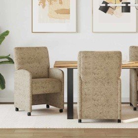 Sillas de Comedor con Ruedas 2 pcs Gris claro 57 x 67 x 95 cm en Sillas de comedor | Comprar online en Foru.es