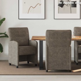 Sillas de Comedor con Ruedas 2 pcs Gris oscuro 57 x 67 x 95 cm en Sillas de comedor | Comprar online en Foru.es