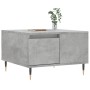 Mesa de centro madera contrachapada gris hormigón 55x55x36,5 cm de vidaXL, Mesas de centro - Ref: Foro24-830752, Precio: 55,9...