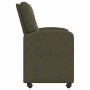 Sillas de Comedor con Ruedas con ruedas 2 pcs Verde ejército en Sillas de comedor | Comprar online en Foru.es