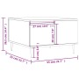Mesa de centro madera contrachapada gris hormigón 55x55x36,5 cm de vidaXL, Mesas de centro - Ref: Foro24-830752, Precio: 55,9...