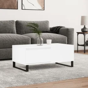 Mesa de centro madera contrachapada blanco 90x50x36,5 cm de vidaXL, Mesas de centro - Ref: Foro24-830812, Precio: 91,16 €, De...