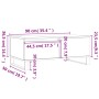 Mesa de centro madera contrachapada blanco 90x50x36,5 cm de vidaXL, Mesas de centro - Ref: Foro24-830812, Precio: 92,60 €, De...