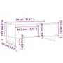 White plywood coffee table 90x50x36.5 cm by vidaXL, Coffee table - Ref: Foro24-830812, Price: 91,16 €, Discount: %