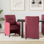Sillas de Comedor con Ruedas con ruedas 2 pcs Rojo vino tinto en Sillas de comedor | Comprar online en Foru.es