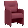 Sillas de Comedor con Ruedas con ruedas 2 pcs Rojo vino tinto en Sillas de comedor | Comprar online en Foru.es