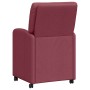 Sillas de Comedor con Ruedas con ruedas 2 pcs Rojo vino tinto en Sillas de comedor | Comprar online en Foru.es