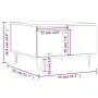 Mesa de centro madera contrachapada blanco 55x55x36,5 cm de vidaXL, Mesas de centro - Ref: Foro24-830756, Precio: 56,16 €, De...