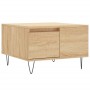 Mesa de centro madera contrachapada roble Sonoma 55x55x36,5 cm de vidaXL, Mesas de centro - Ref: Foro24-830759, Precio: 54,79...
