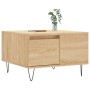 Mesa de centro madera contrachapada roble Sonoma 55x55x36,5 cm de vidaXL, Mesas de centro - Ref: Foro24-830759, Precio: 54,79...
