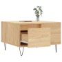Mesa de centro madera contrachapada roble Sonoma 55x55x36,5 cm de vidaXL, Mesas de centro - Ref: Foro24-830759, Precio: 54,79...