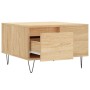 Mesa de centro madera contrachapada roble Sonoma 55x55x36,5 cm de vidaXL, Mesas de centro - Ref: Foro24-830759, Precio: 54,79...