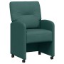 Sillas de Comedor con Ruedas 2 pcs Verde oscuro 57 x 67 x 95 cm en Sillas de comedor | Comprar online en Foru.es