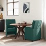 Sillas de Comedor con Ruedas 2 pcs Verde oscuro 57 x 67 x 95 cm en Sillas de comedor | Comprar online en Foru.es