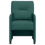 Sillas de Comedor con Ruedas 2 pcs Verde oscuro 57 x 67 x 95 cm en Sillas de comedor | Comprar online en Foru.es
