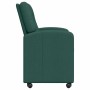 Sillas de Comedor con Ruedas 2 pcs Verde oscuro 57 x 67 x 95 cm en Sillas de comedor | Comprar online en Foru.es
