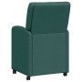 Sillas de Comedor con Ruedas 2 pcs Verde oscuro 57 x 67 x 95 cm en Sillas de comedor | Comprar online en Foru.es