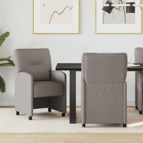 Sillas de Comedor con Ruedas 2 pcs Taupé 57 x 67 x 95 cm tela en Sillas de comedor | Comprar online en Foru.es