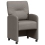 Sillas de Comedor con Ruedas 2 pcs Taupé 57 x 67 x 95 cm tela en Sillas de comedor | Comprar online en Foru.es