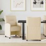 Sillas de Comedor con Ruedas 2 pcs Crema 57 x 67 x 95 cm tela en Sillas de comedor | Comprar online en Foru.es