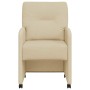 Sillas de Comedor con Ruedas 2 pcs Crema 57 x 67 x 95 cm tela en Sillas de comedor | Comprar online en Foru.es