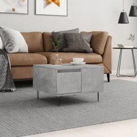 Mesa de centro madera contrachapada gris hormigón 55x55x36,5 cm de vidaXL, Mesas de centro - Ref: Foro24-830760, Precio: 54,0...