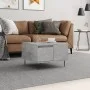 Mesa de centro madera contrachapada gris hormigón 55x55x36,5 cm de vidaXL, Mesas de centro - Ref: Foro24-830760, Precio: 54,0...