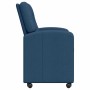 Sillas de Comedor con Ruedas 2 pcs Azul 57 x 67 x 95 cm tela en Sillas de comedor | Comprar online en Foru.es