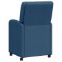 Sillas de Comedor con Ruedas 2 pcs Azul 57 x 67 x 95 cm tela en Sillas de comedor | Comprar online en Foru.es