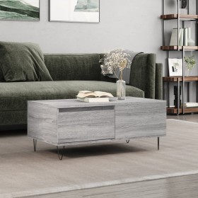 Mesa de centro madera contrachapada gris Sonoma 90x50x36,5 cm de vidaXL, Mesas de centro - Ref: Foro24-830810, Precio: 69,64 ...