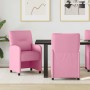 Sillas de Comedor con Ruedas 2 pcs Rosa 57 x 67 x 95 cm tela en Sillas de comedor | Comprar online en Foru.es