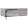 Mesa de centro madera contrachapada gris Sonoma 90x50x36,5 cm de vidaXL, Mesas de centro - Ref: Foro24-830810, Precio: 69,64 ...