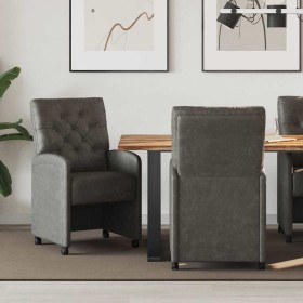 Sillas de Comedor con Ruedas 2 pcs Negro 58 x 67 x 97 cm en Sillas de comedor | Comprar online en Foru.es